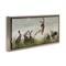 Stupell Industries Jumping Hares in Wild Framed Floater Canvas Wall Art
